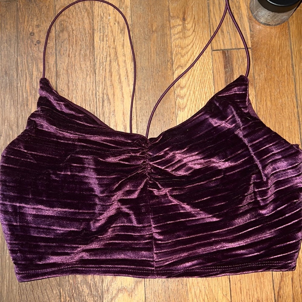 Purple Wild fable crop top spaghetti strap